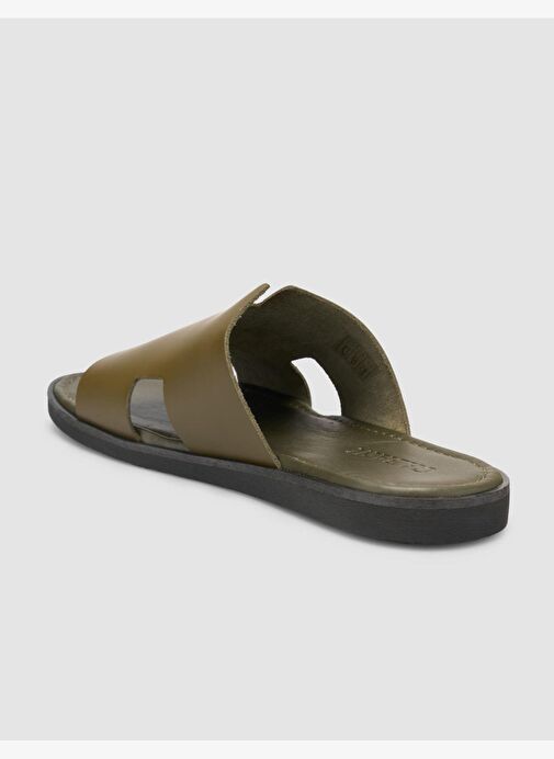 %100 Hakiki Deri Haki Erkek Terlik - Görsel 6