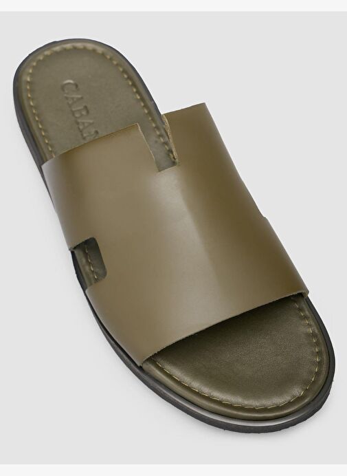 %100 Hakiki Deri Haki Erkek Terlik - Görsel 7