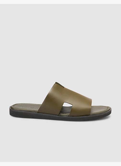 %100 Hakiki Deri Haki Erkek Terlik - Görsel 2