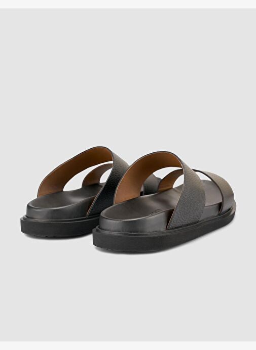 %100 Hakiki Deri Siyah Erkek Terlik - Görsel 4