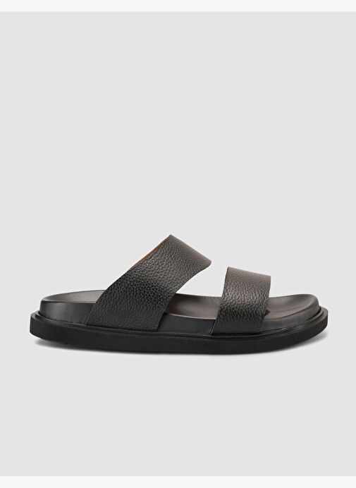 %100 Hakiki Deri Siyah Erkek Terlik - Görsel 2