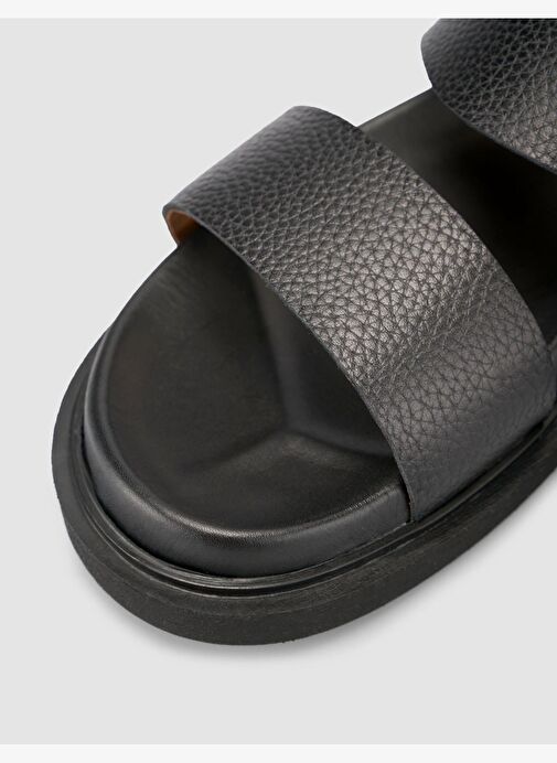 %100 Hakiki Deri Siyah Erkek Terlik - Görsel 8