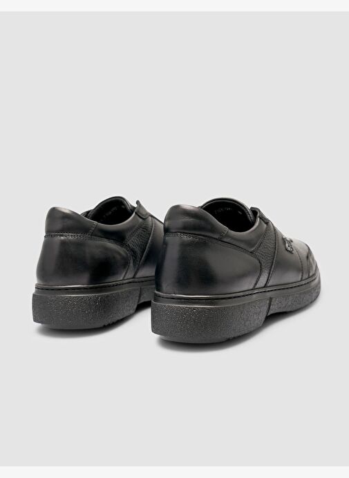 Cabani Hakiki Deri Kürklü Siyah Erkek Spor Ayakkabı - Görsel 7