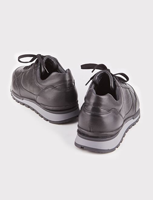 Cabani Ayakkabı Siyah Erkek Deri Sneaker 102259R - Görsel 5
