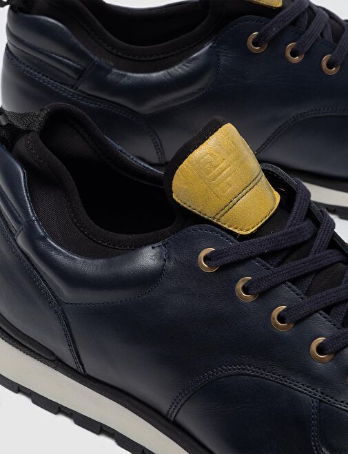 Cabani Ayakkabı Lacivert Erkek Deri Sneaker 14180 - Görsel 6