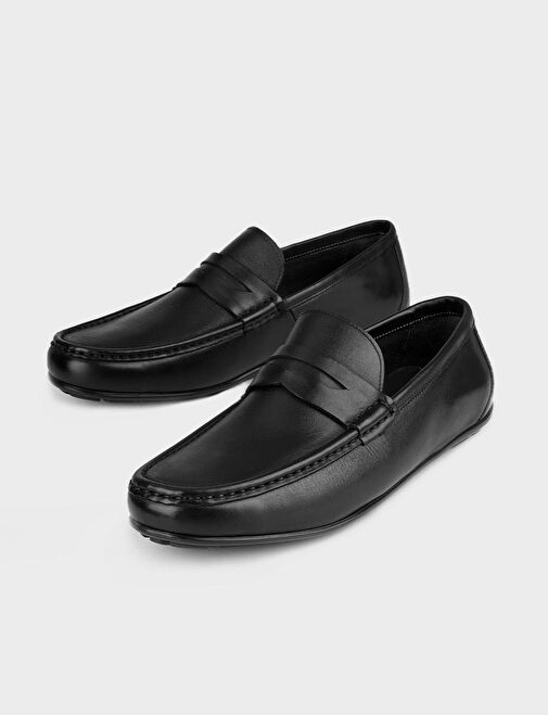 Cabani Ayakkabı Siyah Erkek Deri Loafer 114395 - Görsel 5