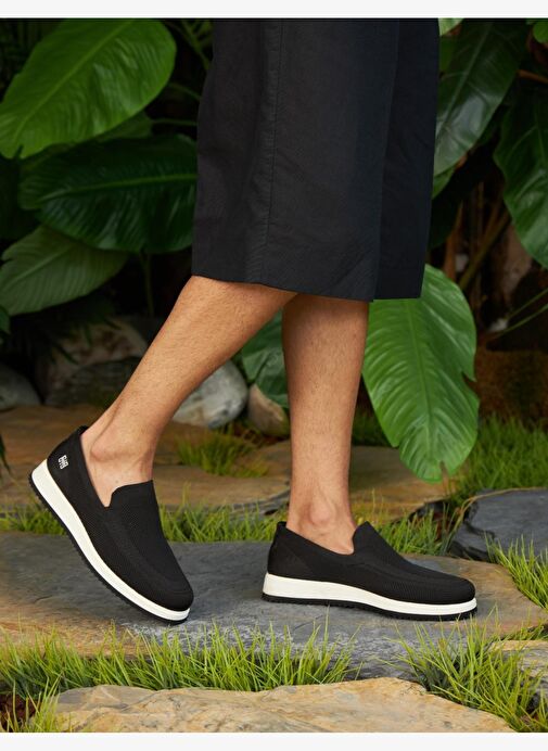 Triko Siyah Erkek Günlük Ayakkabı - Görsel 2