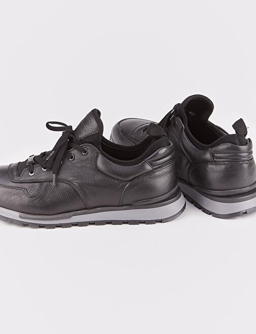 Cabani Ayakkabı Siyah Erkek Deri Sneaker 14188 - Görsel 5