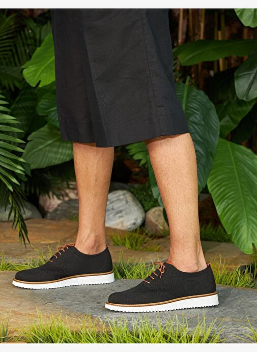 Erkek Triko Siyah Eva Taban Günlük Ayakkabı - Görsel 2