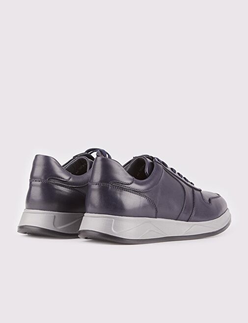 Cabani Ayakkabı Lacivert Erkek Deri Sneaker 25635 - Görsel 4