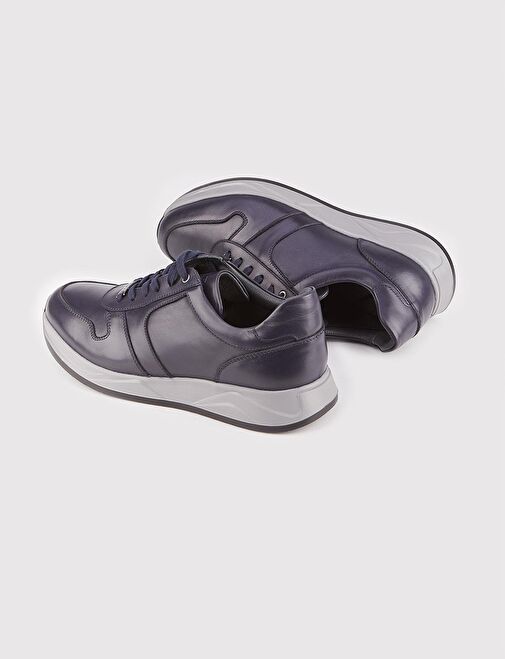 Cabani Ayakkabı Lacivert Erkek Deri Sneaker 25635 - Görsel 5