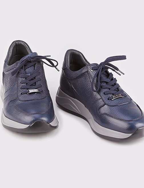 Cabani Ayakkabı Lacivert Erkek Deri Sneaker 25633 - Görsel 8