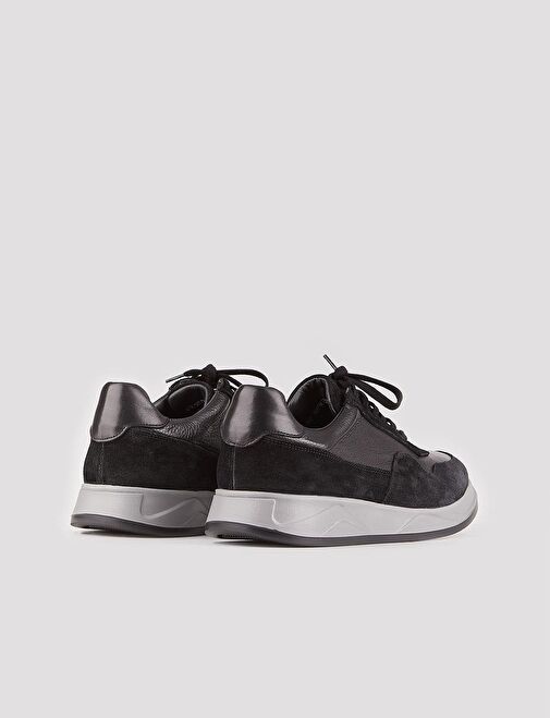 Cabani Ayakkabı Siyah Erkek Deri Sneaker 25584 - Görsel 4