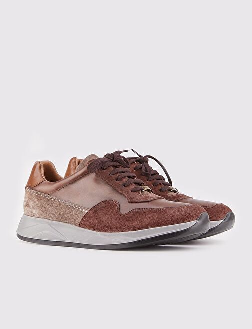 Cabani Ayakkabı Kahverengi Erkek Sneaker 25579 - Görsel 3