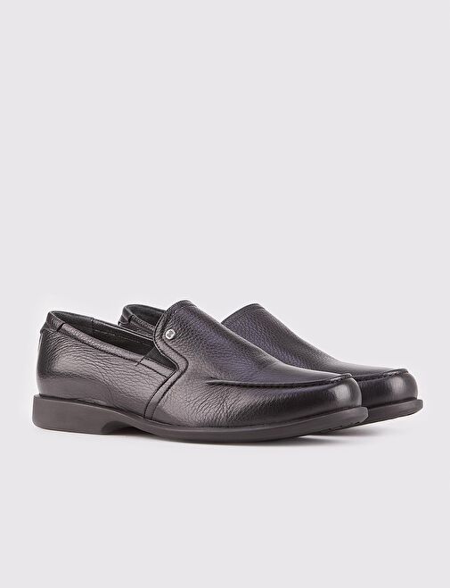 Hakiki Deri Siyah Erkek Günlük Ayakkabı - Görsel 3