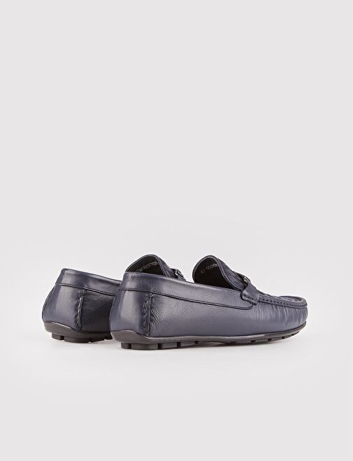 Cabani Ayakkabı Lacivert Erkek Deri Loafer 116150 - Görsel 4