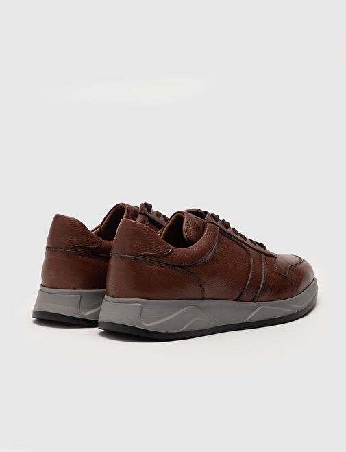 Cabani Ayakkabı Taba Erkek Deri Sneaker 25632 - Görsel 5