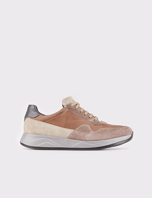 Cabani Ayakkabı Taba Erkek Deri Sneaker 25578 - Görsel 2