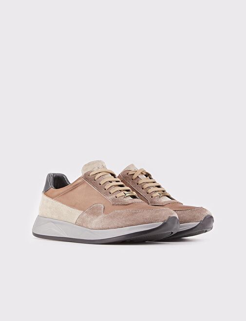 Cabani Ayakkabı Taba Erkek Deri Sneaker 25578 - Görsel 4