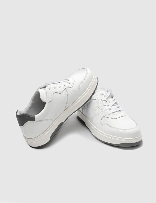 Cabani Ayakkabı Cabani Ayakkabı Beyaz-Gri Erkek Deri Sneaker 115225 | Boyner Beyaz - 5. görsel