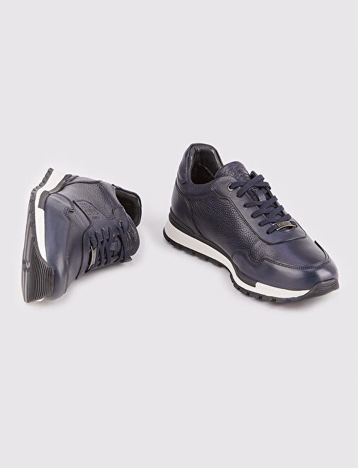 Cabani Ayakkabı Siyah Erkek Deri Sneaker 115813R - Görsel 5