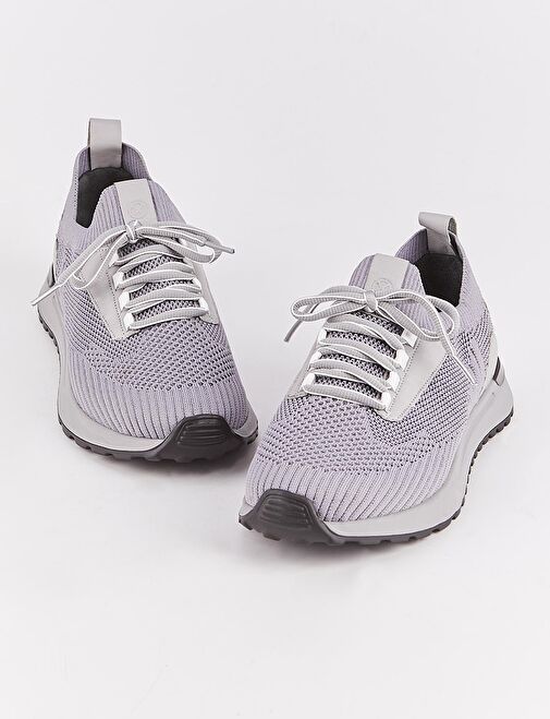 Triko Gri Bağcıklı Erkek Günlük Spor Ayakkabı - Görsel 5