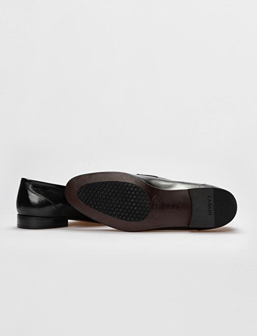 Hakiki Deri Siyah Erkek Klasik Ayakkabı - Görsel 5