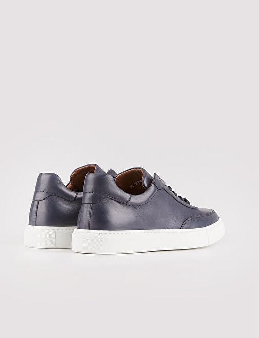 Cabani Ayakkabı Lacivert Erkek Deri Sneaker 26550 - Görsel 4