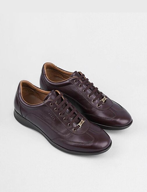 Bağcıklı Hakiki Deri Kahverengi Erkek Günlük Ayakkabı - Görsel 4