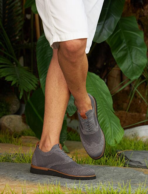 Erkek Triko Füme Günlük Ayakkabı - Görsel 2