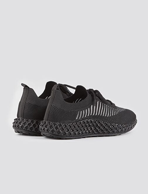 Cabani Ayakkabı Siyah Kadın Sneaker 117744 - Görsel 4