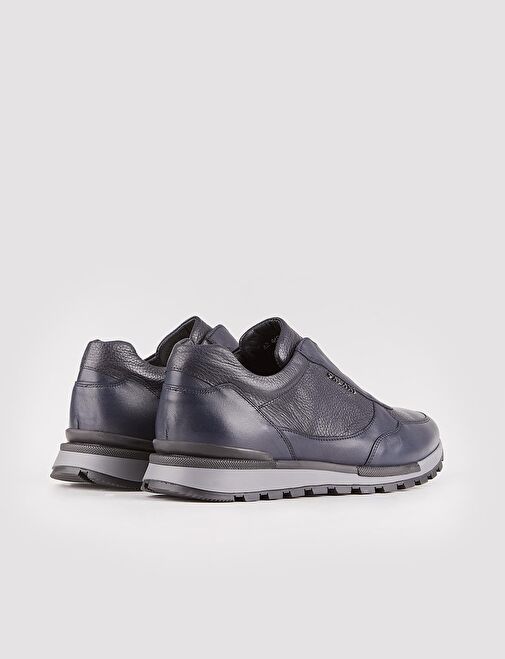 Cabani Ayakkabı Lacivert Erkek Deri Sneaker 26477 - Görsel 4