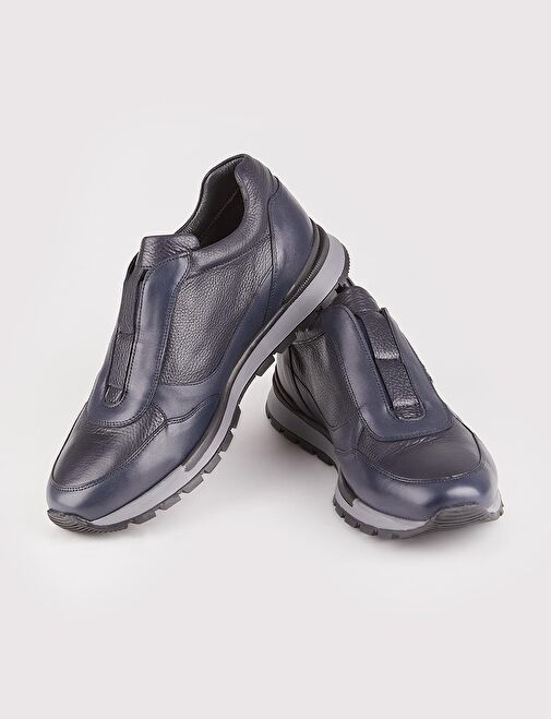 Cabani Ayakkabı Lacivert Erkek Deri Sneaker 26477 - Görsel 5