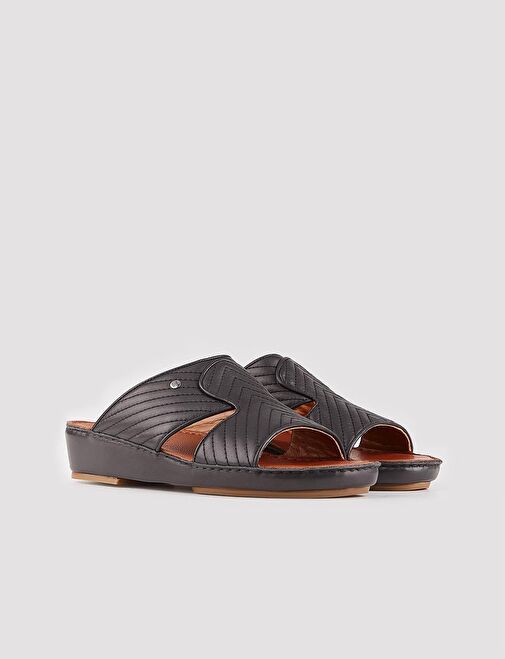 Cabani Ayakkabı Siyah Erkek Deri Terlik 117858 - Görsel 3