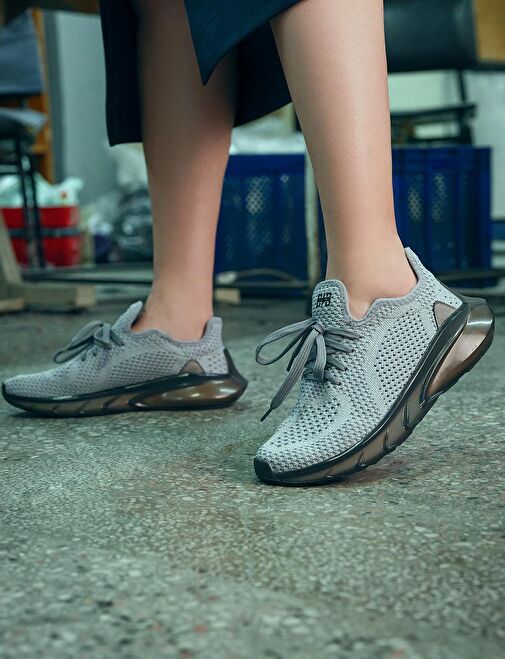 Cabani Ayakkabı Gri Kadın Sneaker 117863 - Görsel 3
