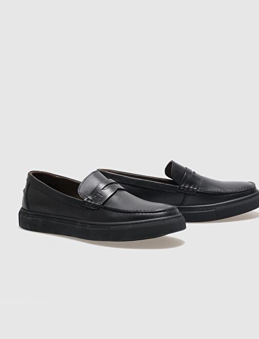 Cabani Ayakkabı Siyah Erkek Deri Günlük Ayakkabı 26892 - Görsel 5