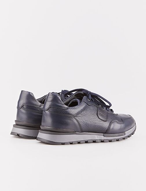 Cabani Ayakkabı Lacivert Erkek Deri Sneaker 26854 - Görsel 4