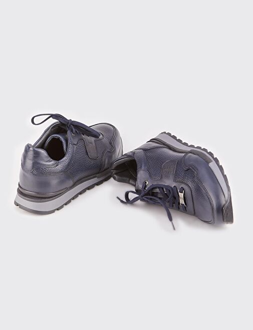 Cabani Ayakkabı Lacivert Erkek Deri Sneaker 26854 - Görsel 5