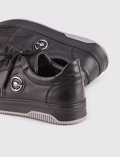 Cabani Ayakkabı Siyah Erkek Deri Sneaker 117876 - Görsel 5
