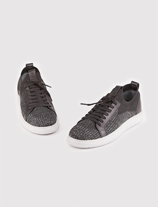 Cabani Ayakkabı Gri Erkek deri Sneaker 117530 - Görsel 5