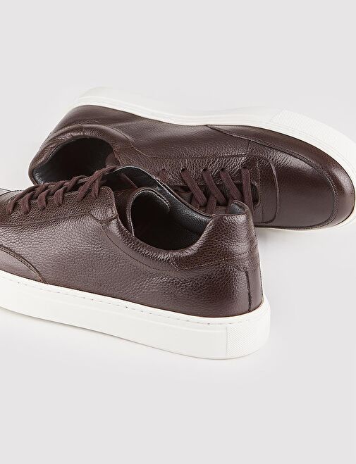 Cabani Ayakkabı Kahverengi Erkek Deri Sneaker 117179 - Görsel 5