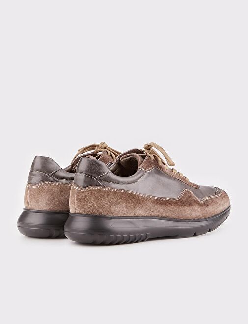 Hakiki Deri Vizon Bağcıklı Erkek Spor Ayakkabı - Görsel 4