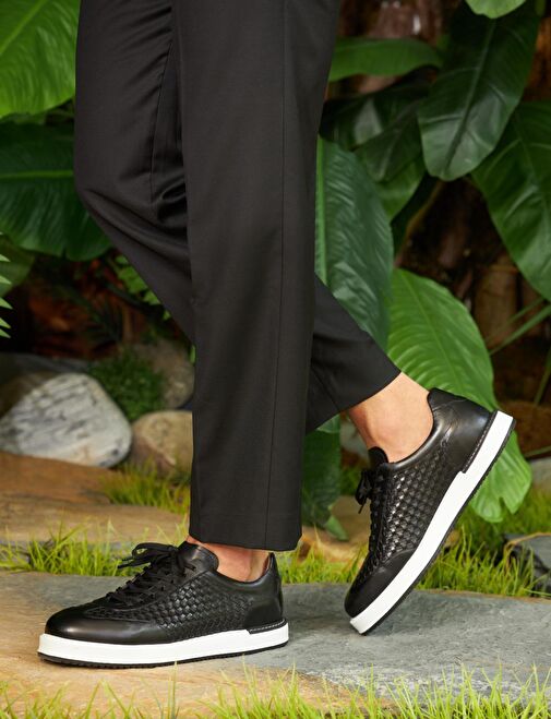 Cabani Ayakkabı Siyah Erkek Deri Günlük Ayakkabı 26925 - Görsel 5