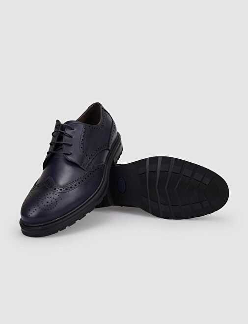 Cabani Ayakkabı Lacivert Erkek Deri Günlük Ayakkabı 118545 - Görsel 5