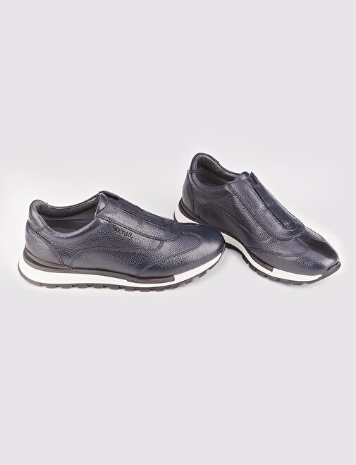 Hakiki Deri Termo Tabanlı Lacivert Erkek Spor Ayakkabı - Görsel 6