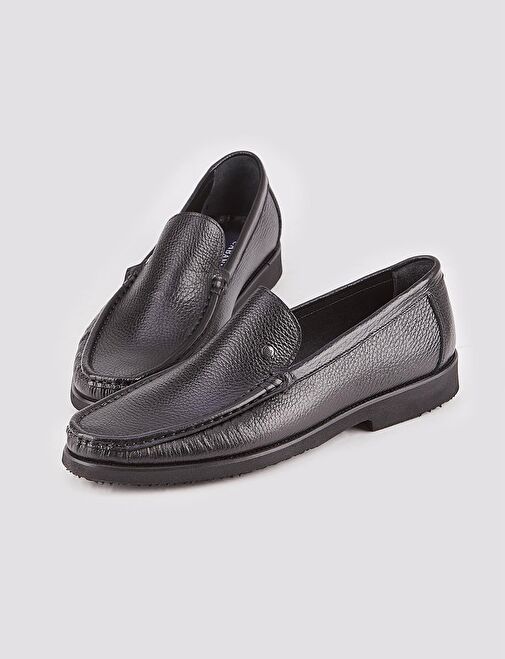 Cabani Ayakkabı Siyah Erkek Deri Günlük Ayakkabı 26936 - Görsel 5