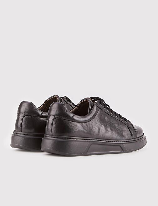 Cabani Ayakkabı Siyah Erkek Deri Sneaker 118318 - Görsel 4