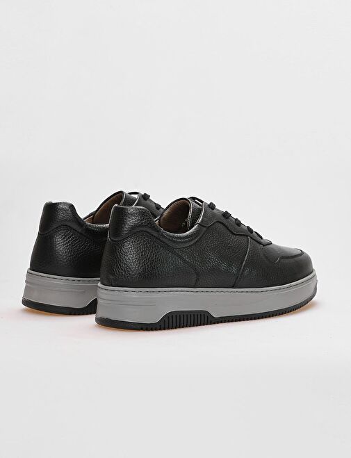Cabani Ayakkabı Siyah Erkek Deri Sneaker 115225D - Görsel 4