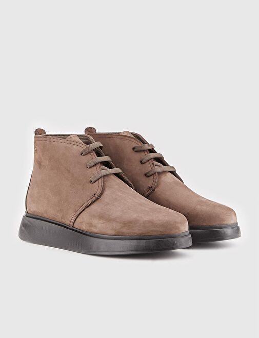 Hakiki Deri Taba Bağcıklı Erkek Günlük Bot - Görsel 3