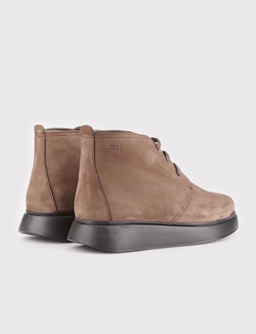 Hakiki Deri Taba Bağcıklı Erkek Günlük Bot - Görsel 4